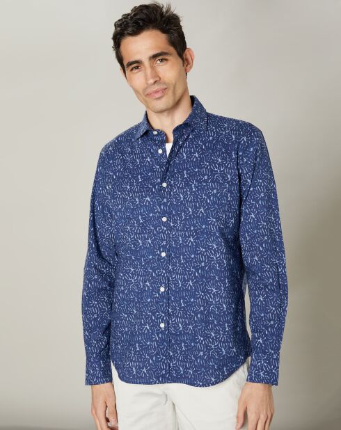 Chemise regular Paul indigo