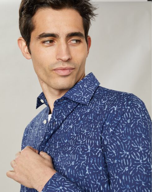 Chemise regular Paul indigo