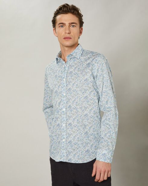 Chemise slim Sammy bleue