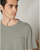 T-Shirt piqué Pocket military