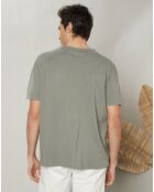 T-Shirt piqué Pocket military