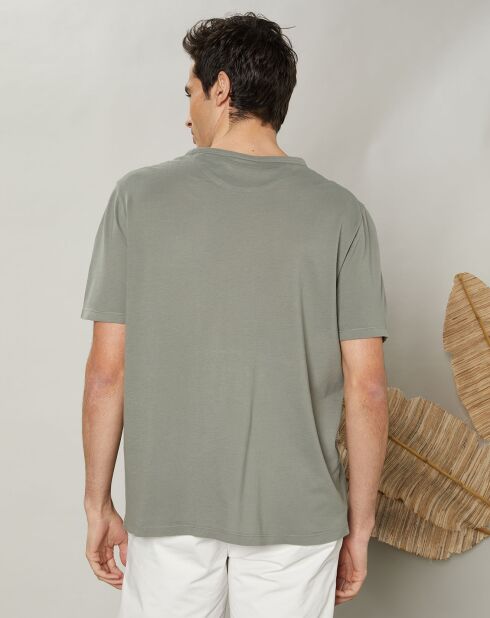 T-Shirt piqué Pocket military