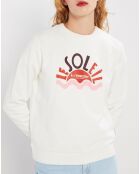 Sweat Message Soleil blanc