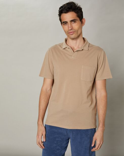 Polo piqué sahara