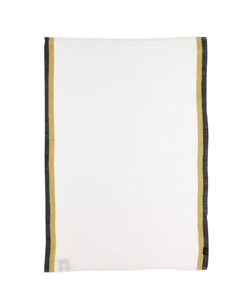 2 strofinacci da tè Sisco Safran 100% lino - 48x70 cm