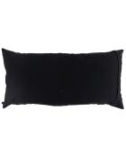 Housse de coussin en Coton & Lin Kota noire - 55x110 cm