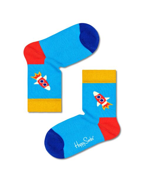 Chaussettes Fusée bleues