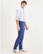 Pantalon Slim Smart 360 Flex Alpha bleu moyen