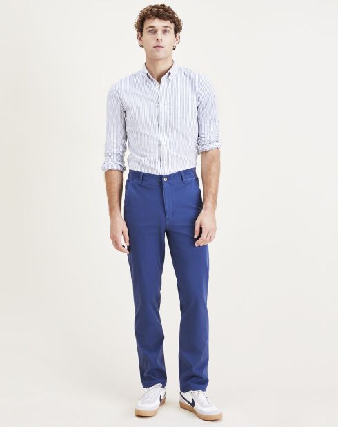 Pantalon Slim Smart 360 Flex Alpha bleu moyen