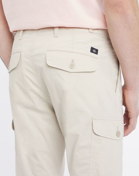 Pantalon cargo beige clair