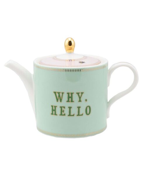 Théière en Porcelaine Why Hello Animal Magic multicolore - 0.8L