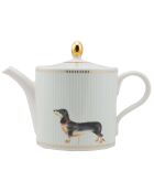 Théière en Porcelaine Teckel Doggie Animal Magic blanche - 0.8L