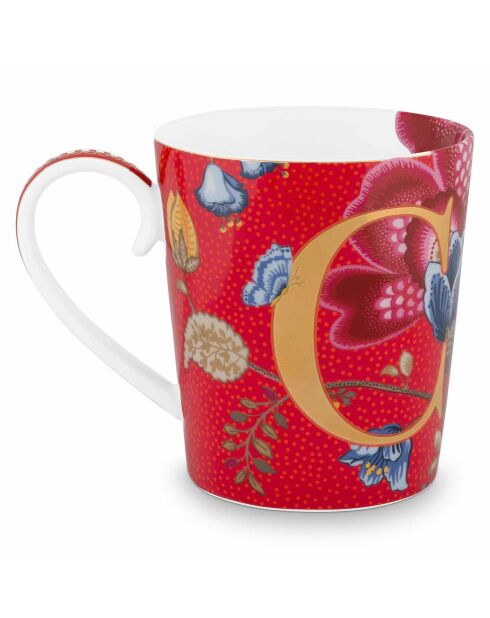 Mug en Porcelaine Alphabet Blushing Birds C rouge - 350ml