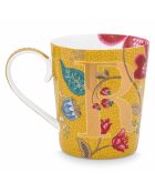 Mug en Porcelaine Alphabet Blushing Birds R jaune - 350ml