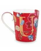 Mug en Porcelaine Alphabet Blushing Birds U rouge - 350ml