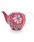 Teiera in porcellana rosa Flower Festival - 1,6L