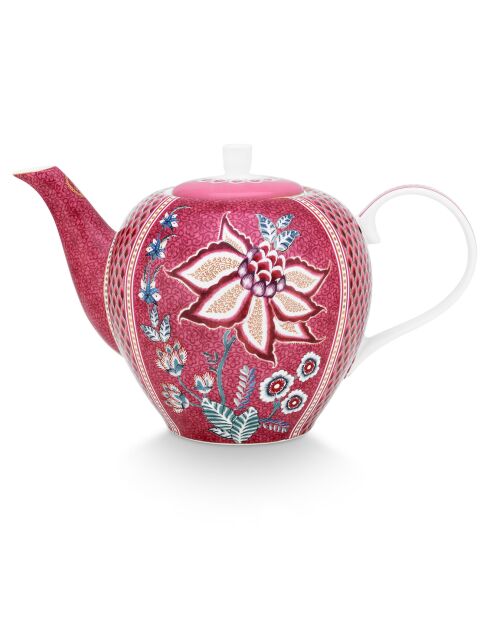 Teiera in porcellana rosa Flower Festival - 1,6L
