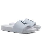 Mules Charles blanc/bleu marine