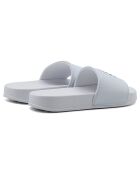 Mules Charles blanc/bleu marine