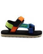 Paul schwarz/orange/blau/grün/rote Sandalen