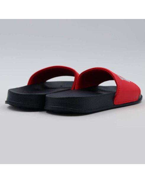 Mules Younes noir/rouge