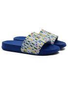 Mules Seb bleu/blanc