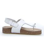 Witte leren sandalen van Mily