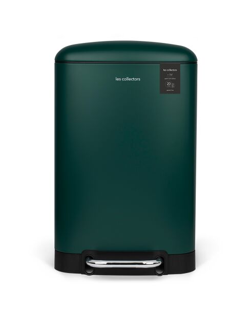 Poubelle à pédale verte - 20L
