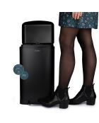 Poubelle à pédale noire - 20L