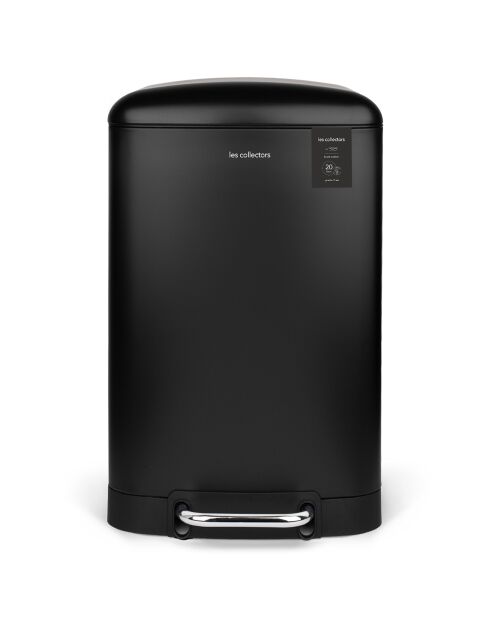 Poubelle à pédale noire - 20L