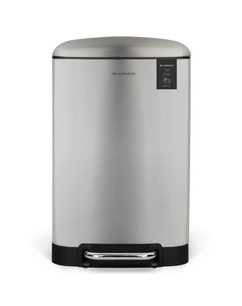 Poubelle à pédale grise - 20L