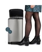 Poubelle à pédale grise - 20L