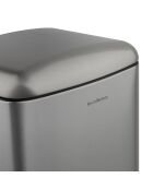 Poubelle à pédale grise - 20L