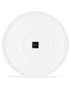 6 Assiettes plates en Porcelaine Bistrot blanches -  D.27.5 cm