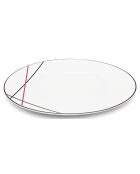 6 Assiettes plates en Porcelaine Bistrot chef blanches -  D.29 cm