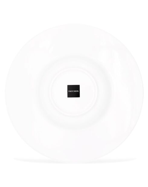 6 Assiettes creuses en Porcelaine Bistrot chef blanches  -  D.30 cm