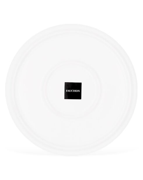 6 Assiettes dessert en Porcelaine Bistrot blanches -  D.20 cm