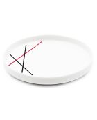 6 Assiettes dessert en Porcelaine Bistrot blanches -  D.20 cm