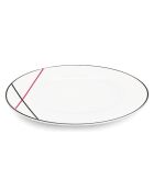 6 Assiettes dessert en Porcelaine Bistrot chef blanches -  D.22 cm
