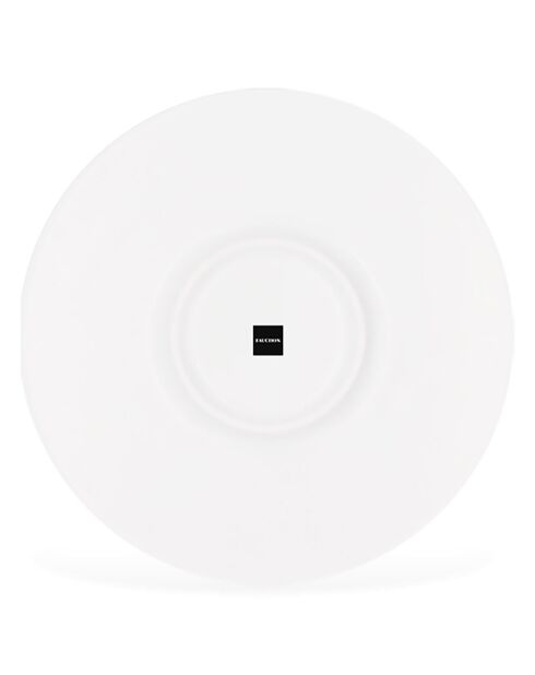 6 Tasses à thé + soucoupes en Porcelaine Bistrot blanches - 150ml