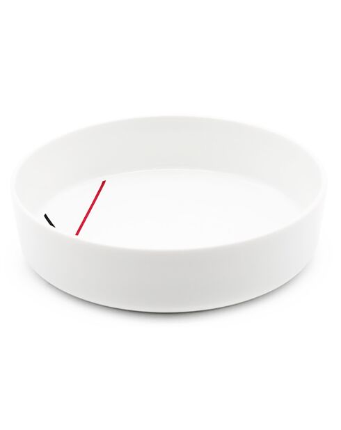 6 Bols en Porcelaine Bistrot blancs -  D.19x5 cm