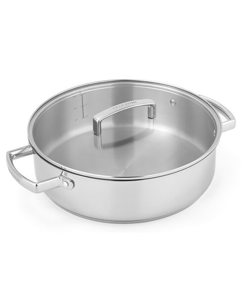 Sautoir Signature induction argenté - 7L