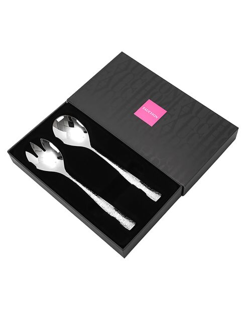 Service salade Signature 2 pièces  argenté