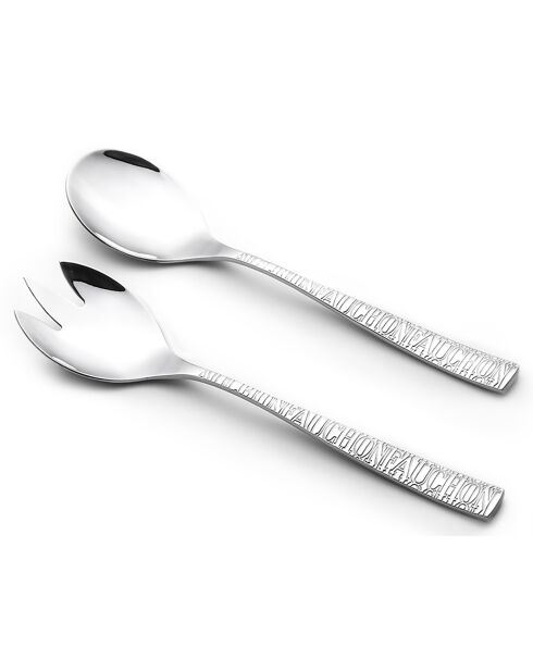 Service salade Signature 2 pièces  argenté