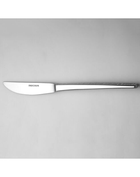 12 Couteaux à entremets Signature argentés -  20.5 cm