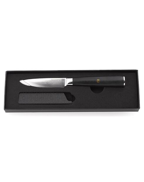 Couteau légumes Damas noir -  20.5 cm