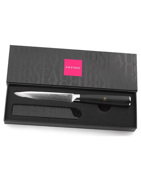 Couteau utilitaire Damas noir -  23 cm