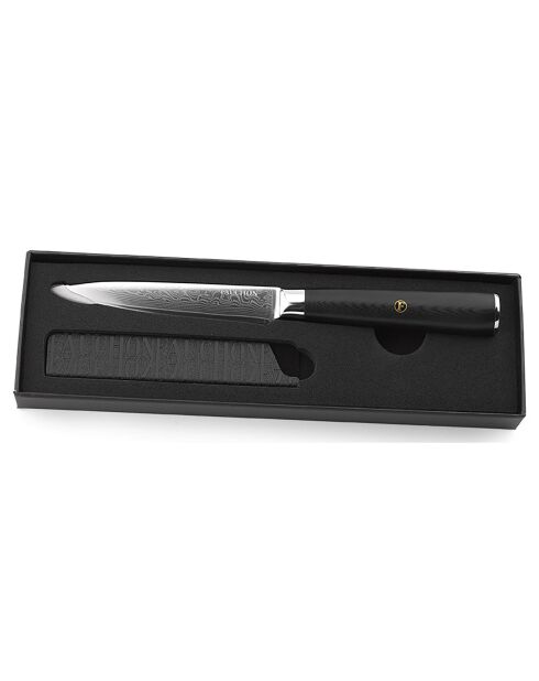 Couteau utilitaire Damas noir -  23 cm