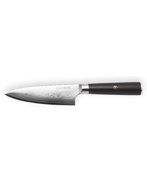Couteau chef Damas noir -  27 cm