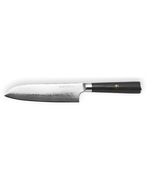 Couteau santoku Damas noir -  29.5 cm